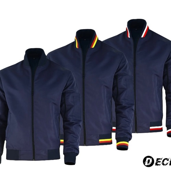 🍀NWT Mens Lightweight Bomber Varsity Jacket - Picture 3 of 4